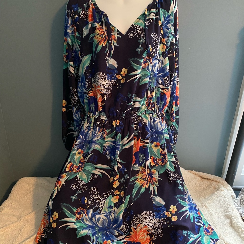 Floral Navy Dress